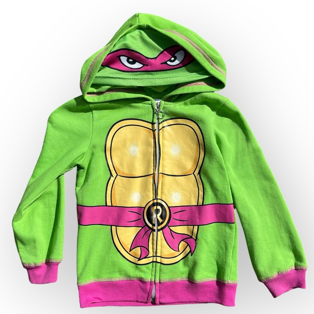 Ninja Turtle (Pink) Nickelodeon Full Zipper Mesh Hoddie Jacket Size 4/5